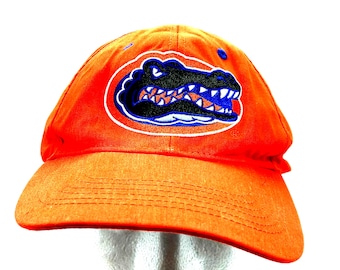 Vtg Florida Gators Hat Cap Pomarańczowo-Niebieski NCAA Football Captivating Headwear