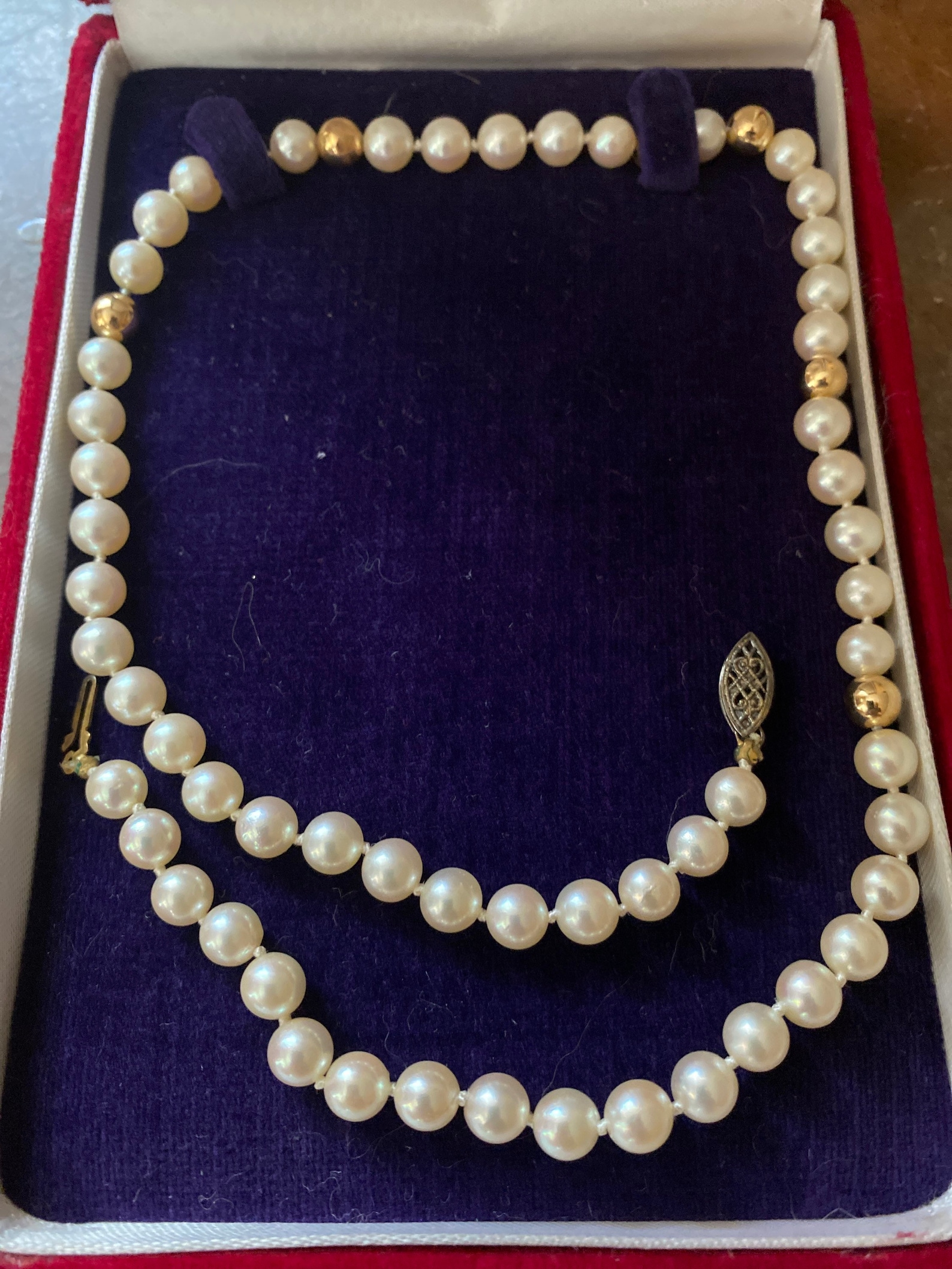Japanese Vintage Pearl Necklace Etsy