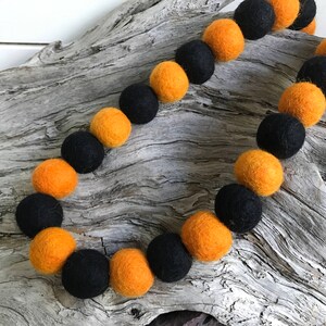 Witches Crossing- Halloween, 2cm  Felt Ball Garland or Loose Pack - Pom Pom -  USA | Bunting | Autumn | Pumpkin