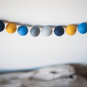 Hanukkah , 2cm 25ct or 50ct Felt Ball Garland or Loose Pack - Pom Pom - FREE SHIPPING USA over 16 usd | Bunting