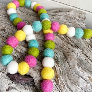 Easter Sweet Tooth 2cm 25 or 50ct Felt Ball Garland or Loose Pack - Pom Pom  | Bunting | Easter Decor