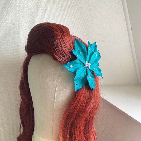 Sirena pelo flor cosplay ariel