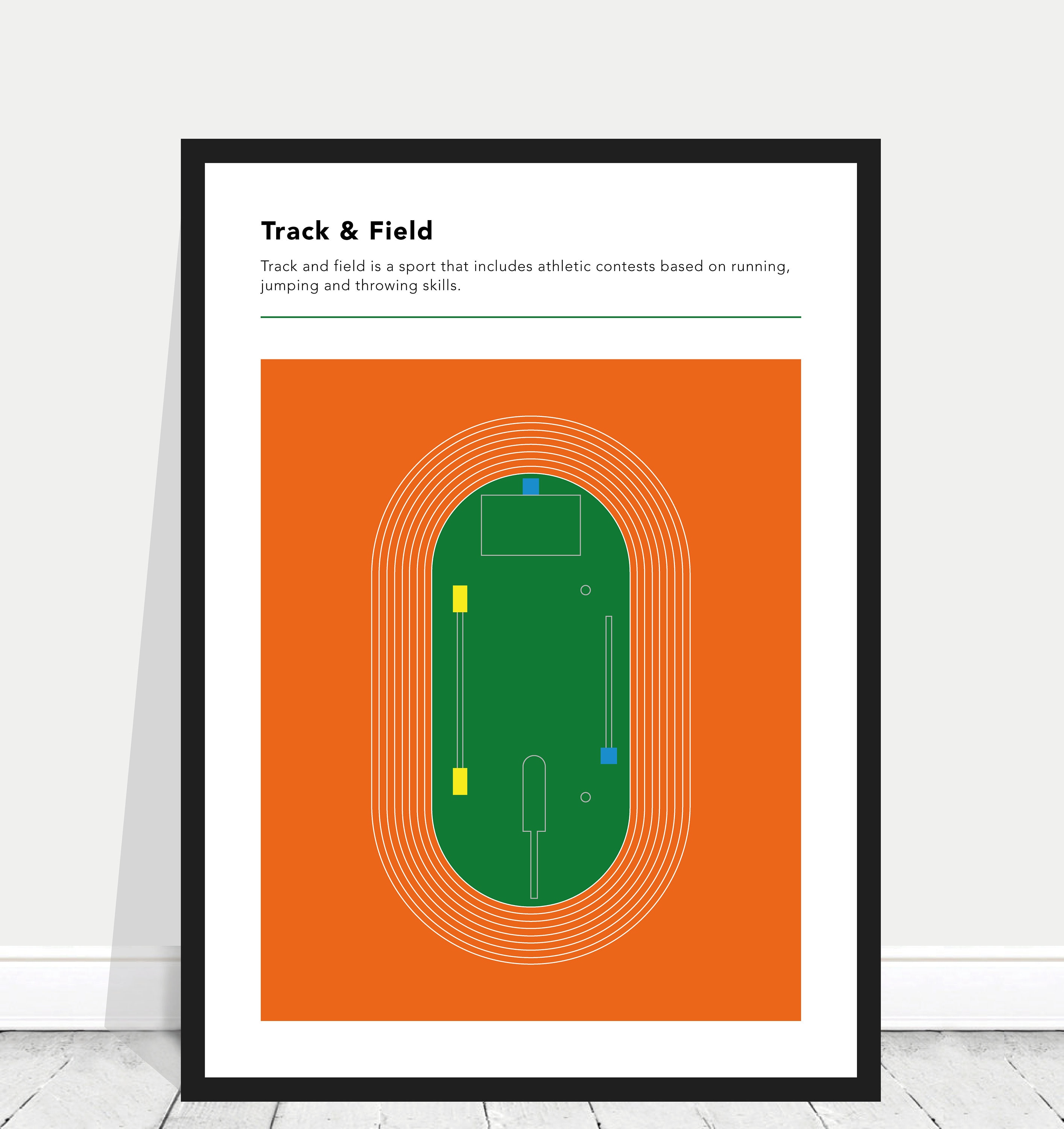 Track and Field Poster / Track and Field Print / Olympics Poster