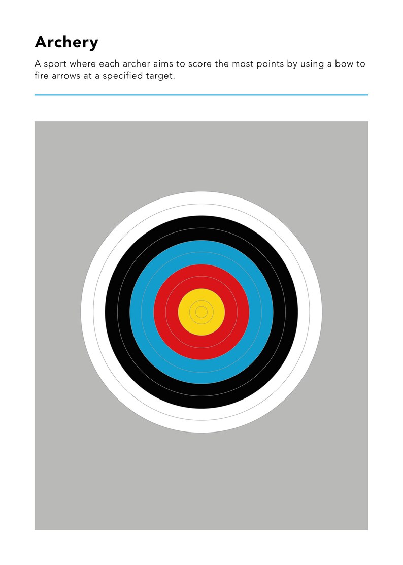 Archery Poster / Archery Print / Archery Definition / Target Etsy
