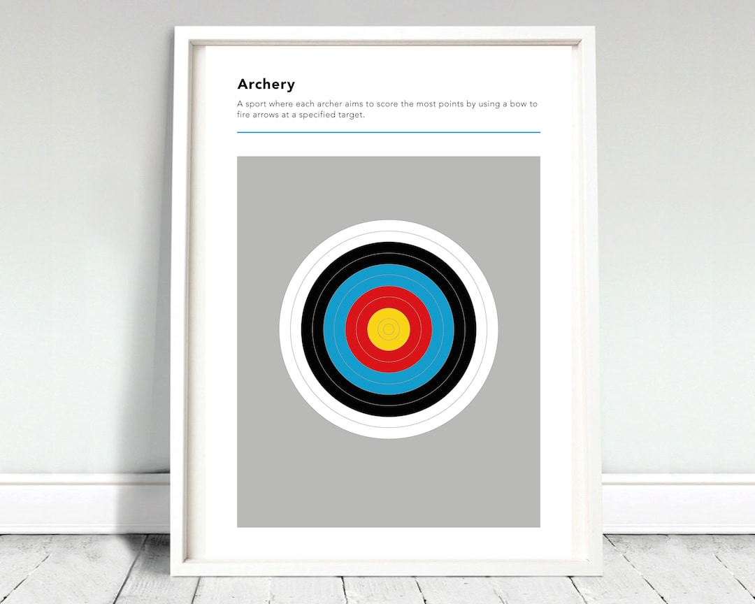 Archery Poster / Archery Print / Archery Definition / Target Etsy