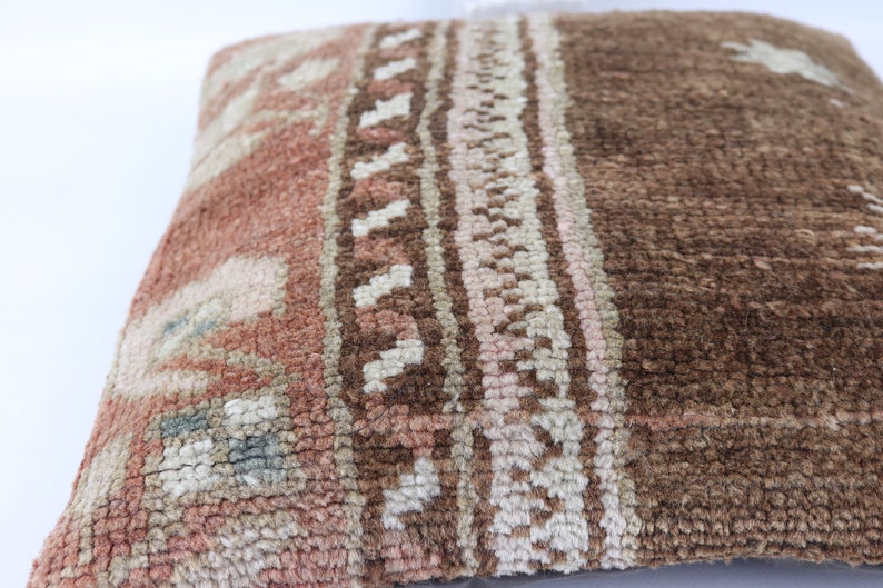 Turkish Pillowcase,Turkey Rug Pillow,Decorative Pillow,Ethnic Kilim Pillow,Home Decor,Turkish Kilim Pillow,Square Cushion,16x16 inc 40x40 cm