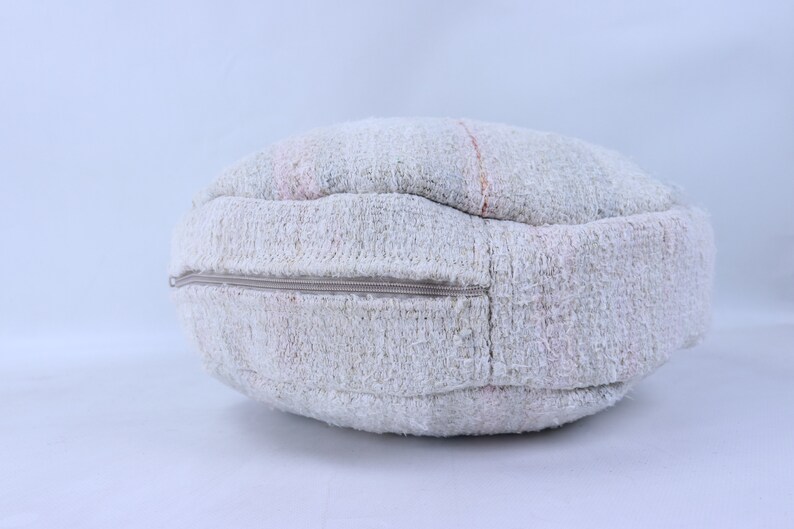 Turkish Hemp Meditation Pillow,Turkish Oval Cushions,Decorative Pillow,Turkish Rug Pillow,Home Decor,Turkish Kilim Pillow,Kilim Rug Cushions