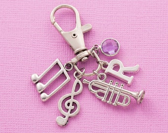 Lanyard Trumpets Galore Fabric Id Holder  ID Holder With Safety Breakaway Buckle Trumpet Player or Musician Gift