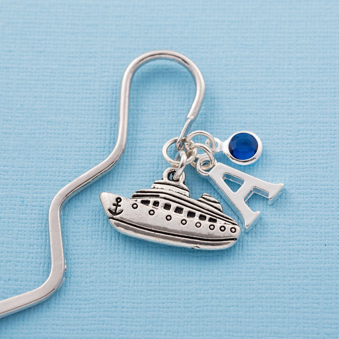 Personalised Cruise Ship Bookmark Boat Charm Bookmark Etsy