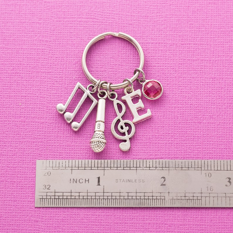 Personalized Microphone Keychain Microphone Keyring Custom Etsy UK