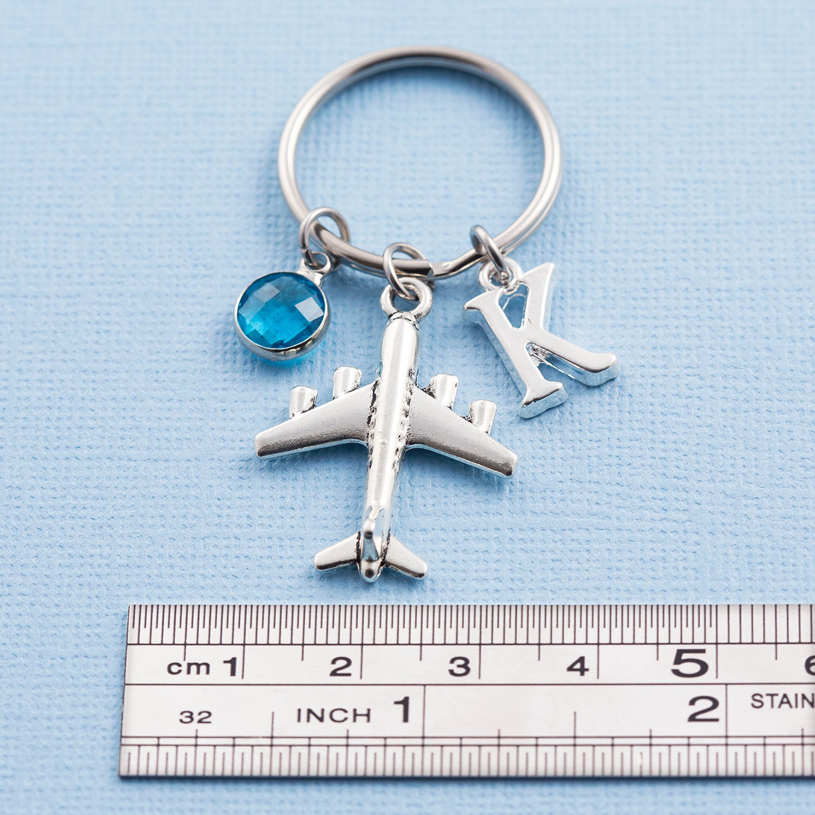 Personalized Airplane Keychain Aeroplane Keyring Custom Etsy UK