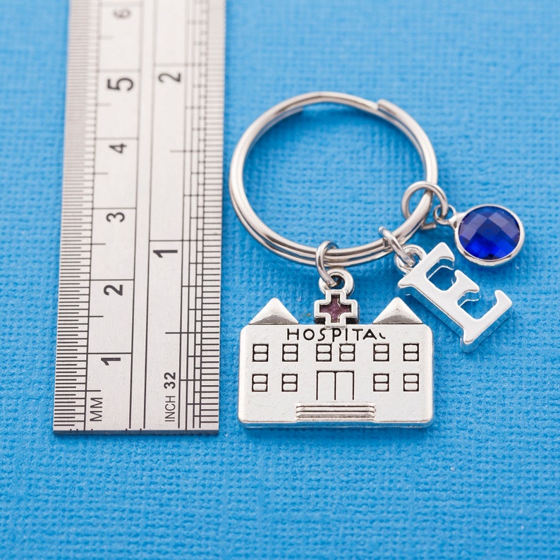 Personalized Hospital Keyring Medic Keychain Gift for Nurse Etsy