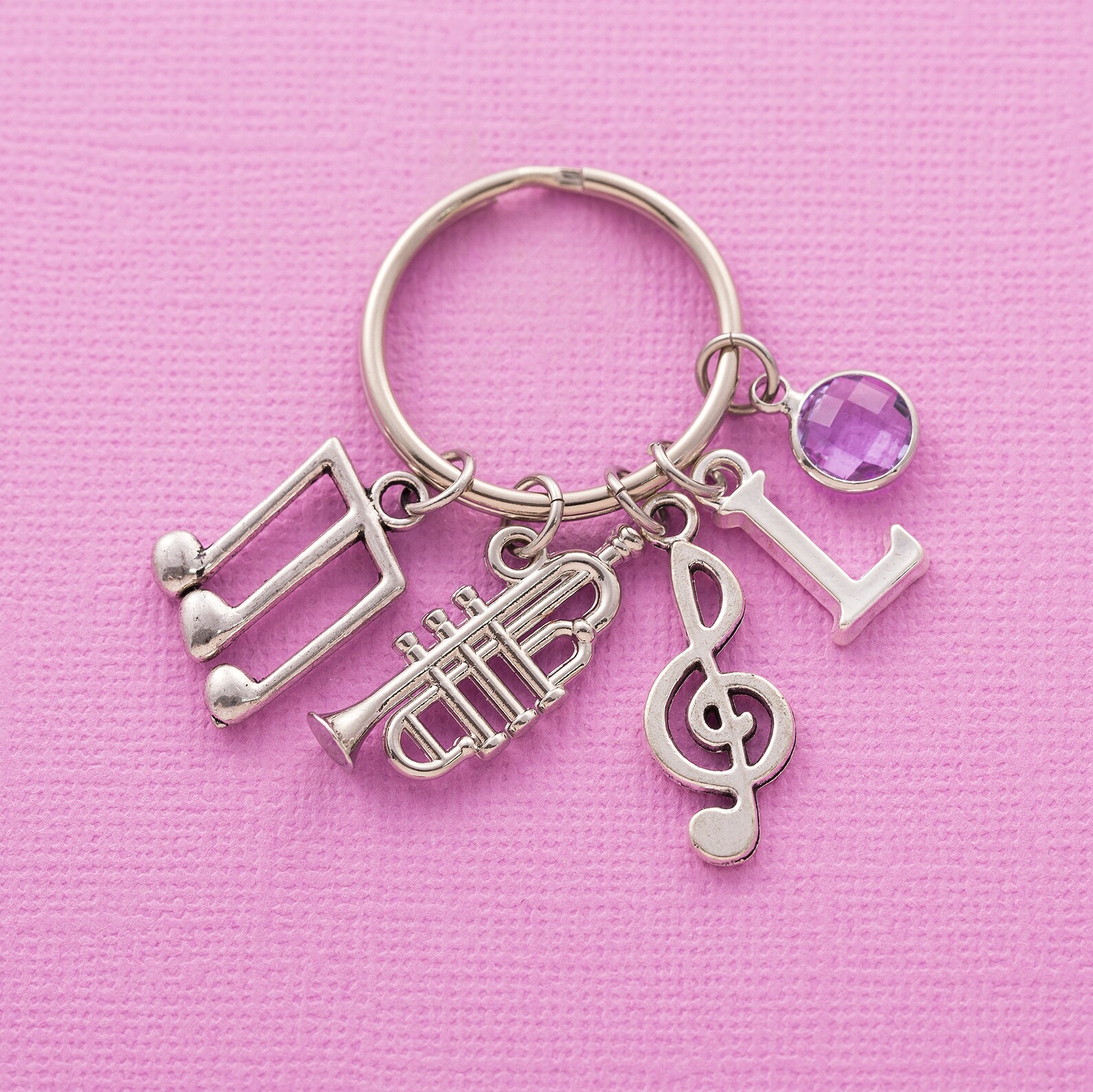 Personalized Trumpet Keychain Trumpet Keyring Trumpet Player Etsy Sweden