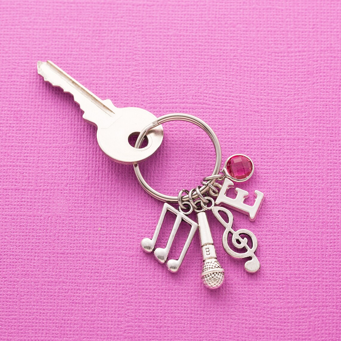 Personalized Microphone Keychain Microphone Keyring Custom Etsy UK