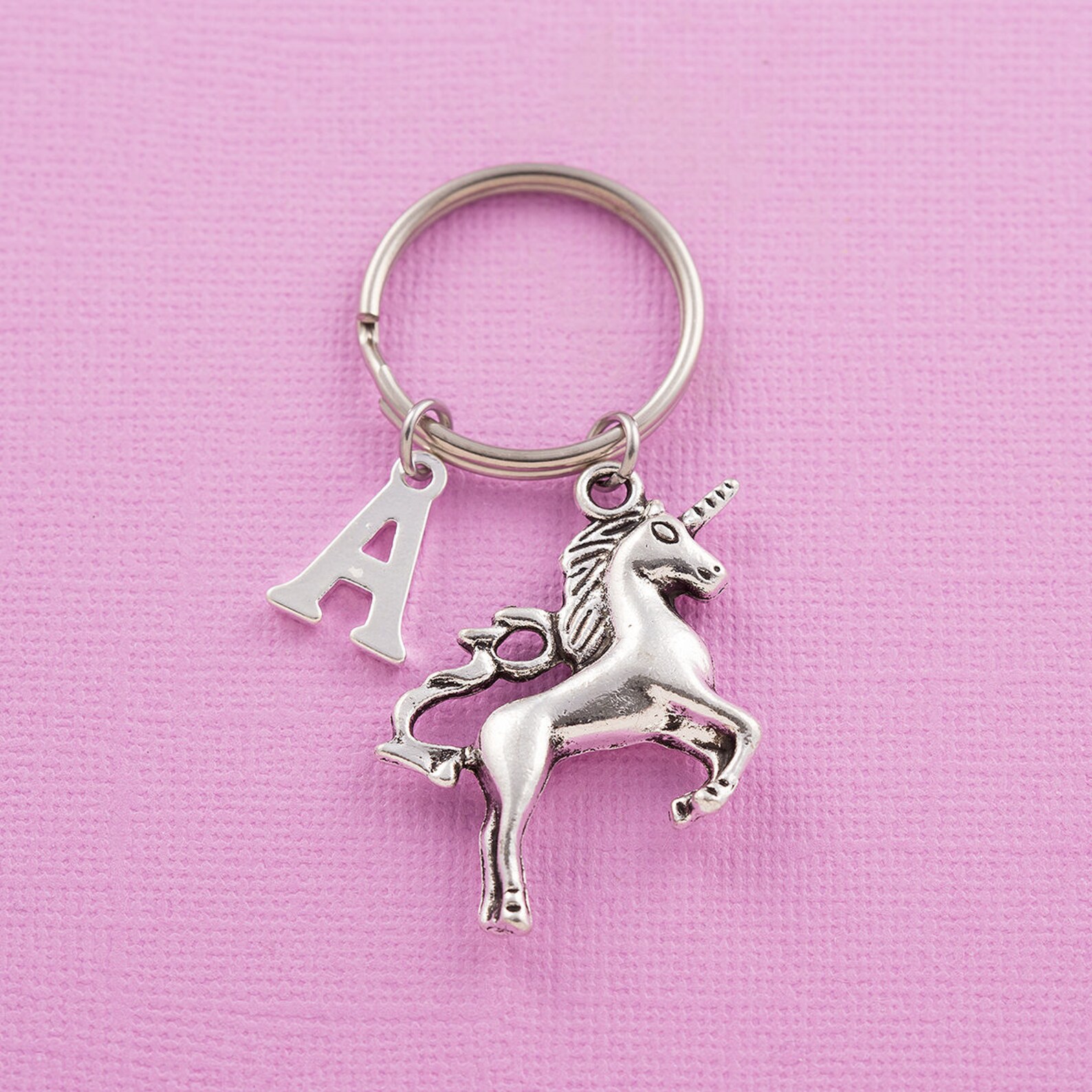 Unicorn Keychain Large Unicorn Keyring Personalized Keyring Etsy UK