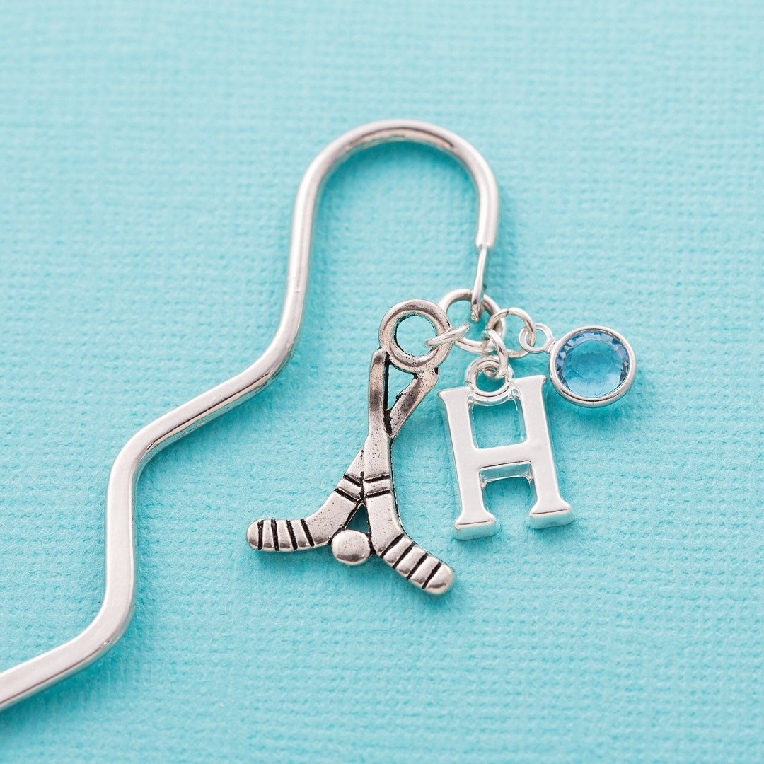 Personalised Hockey Sticks Bookmark, Hockey Player Fan Gift, Literary