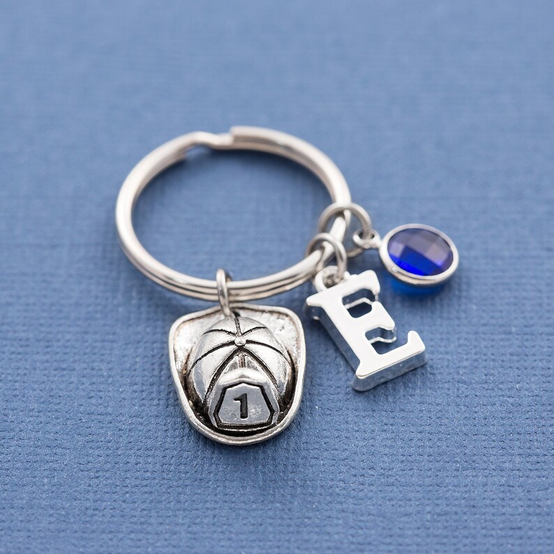 Personalized Firefighter Helmet Keychain Firefighter Helmet Etsy UK