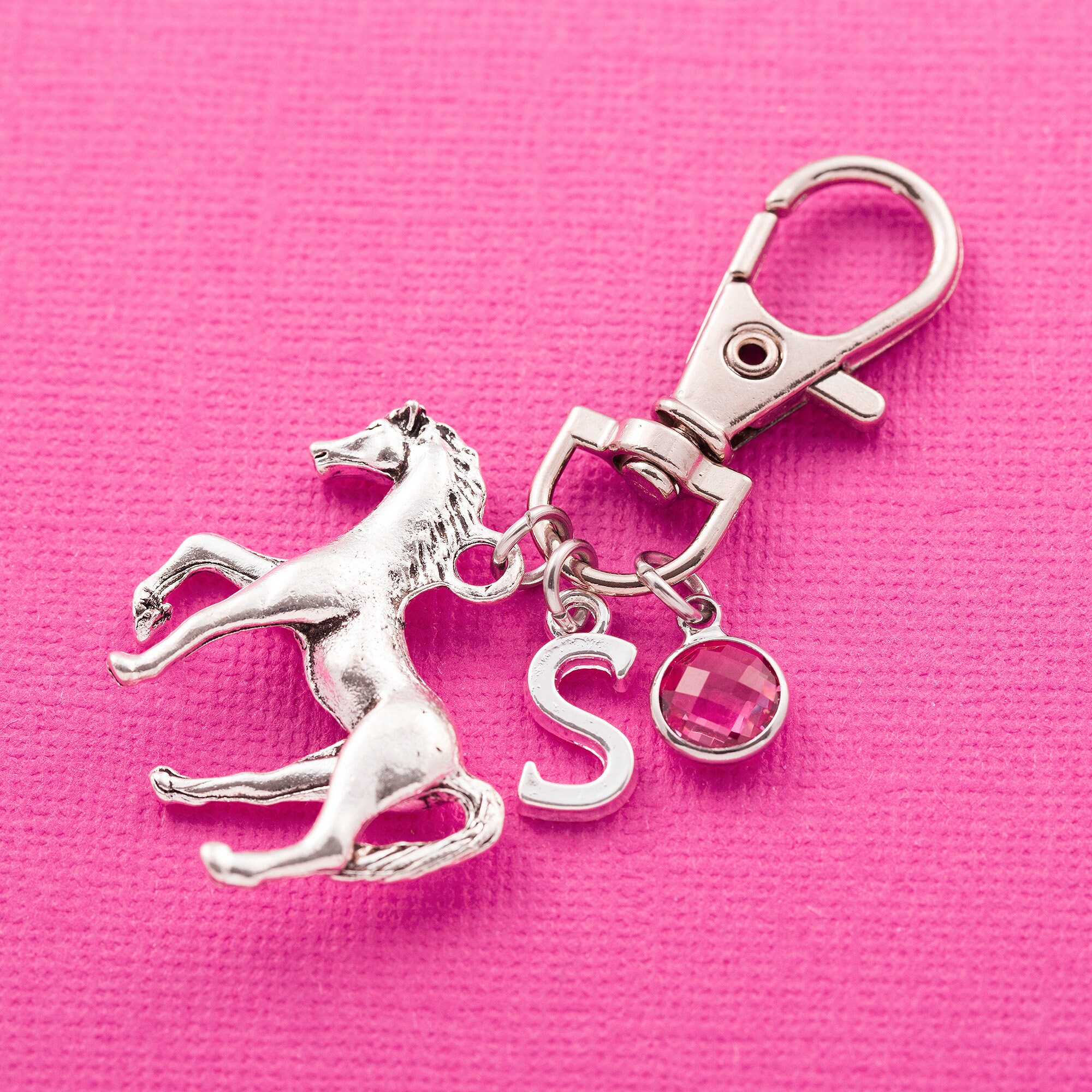 Personalised horse bag charm purse charm zipper charm Etsy
