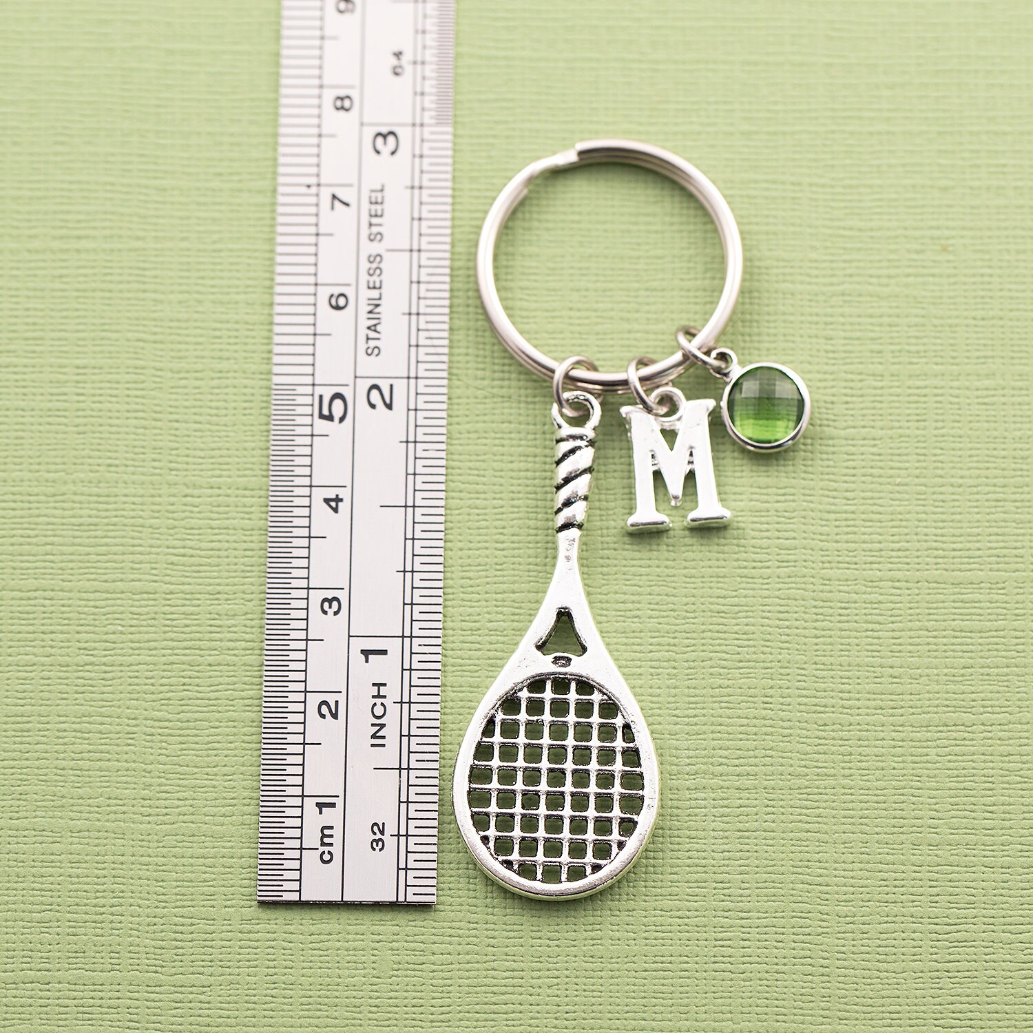 Personalized Tennis Racket Keychain Tennis Keyring Etsy UK