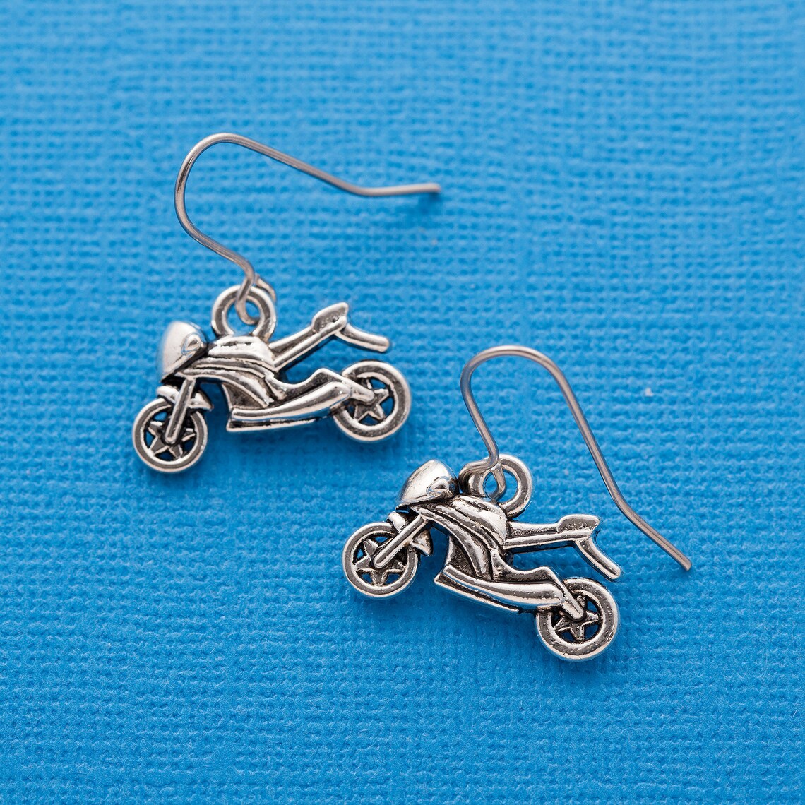 Sports motorbike earrings biker gift motorcycle earrings Etsy
