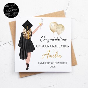 Personalised Son Stepson Graduation Card University Graduation Gift By