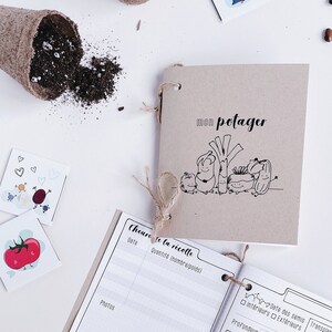 Cahier POTAGER | Petit cahier | Préparation des semis et du potager | Notes Potager | Soins du potager