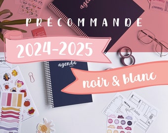 PRÉCOMMANDE | NB | AGENDA 2024-2025 | Bujo | Bullet journal | Agenda | Planificateur | Organisateur | Bullet Journal | Papeterie