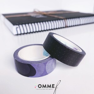 Decorative adhesive tapes| Vintage Lilac | Duo Washi tape |  Planner craft tape | Decorative ribbons