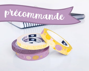 PRE-ORDER Decorative adhesive tapes | SPIRALS | washi tape | Planner craft tape | Decorative ribbons