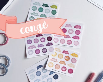 LEAVE Stickers | Small leaf | Reusable Stickers | Planners | Planner stickers | stickers | organization