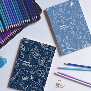 COLORING BOOK | 5.5X8.25" | Coloring | Illustrations | Colored pencils | Coloring book | Drawings | Coloring pad