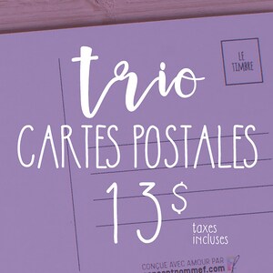 Carte Postale "Advienne que pourra" | Saguenay | Carte | Impression | Souvenir du Saguenay | Papeterie | Postal card | Card | Print