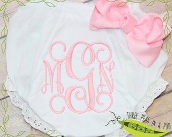 cute monogrammed baby girl clothes