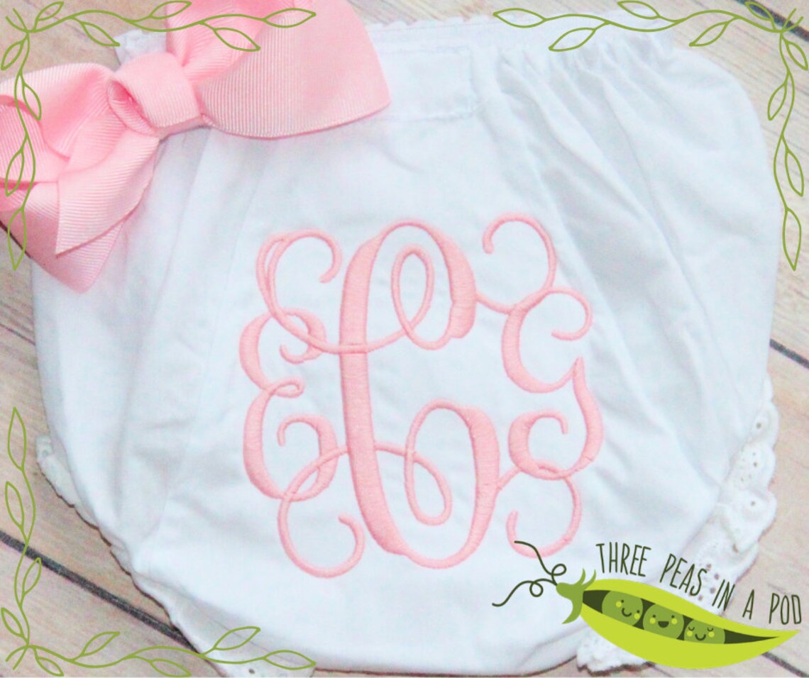 Newborn Diaper Cover Personalized Baby Girl Bloomers
