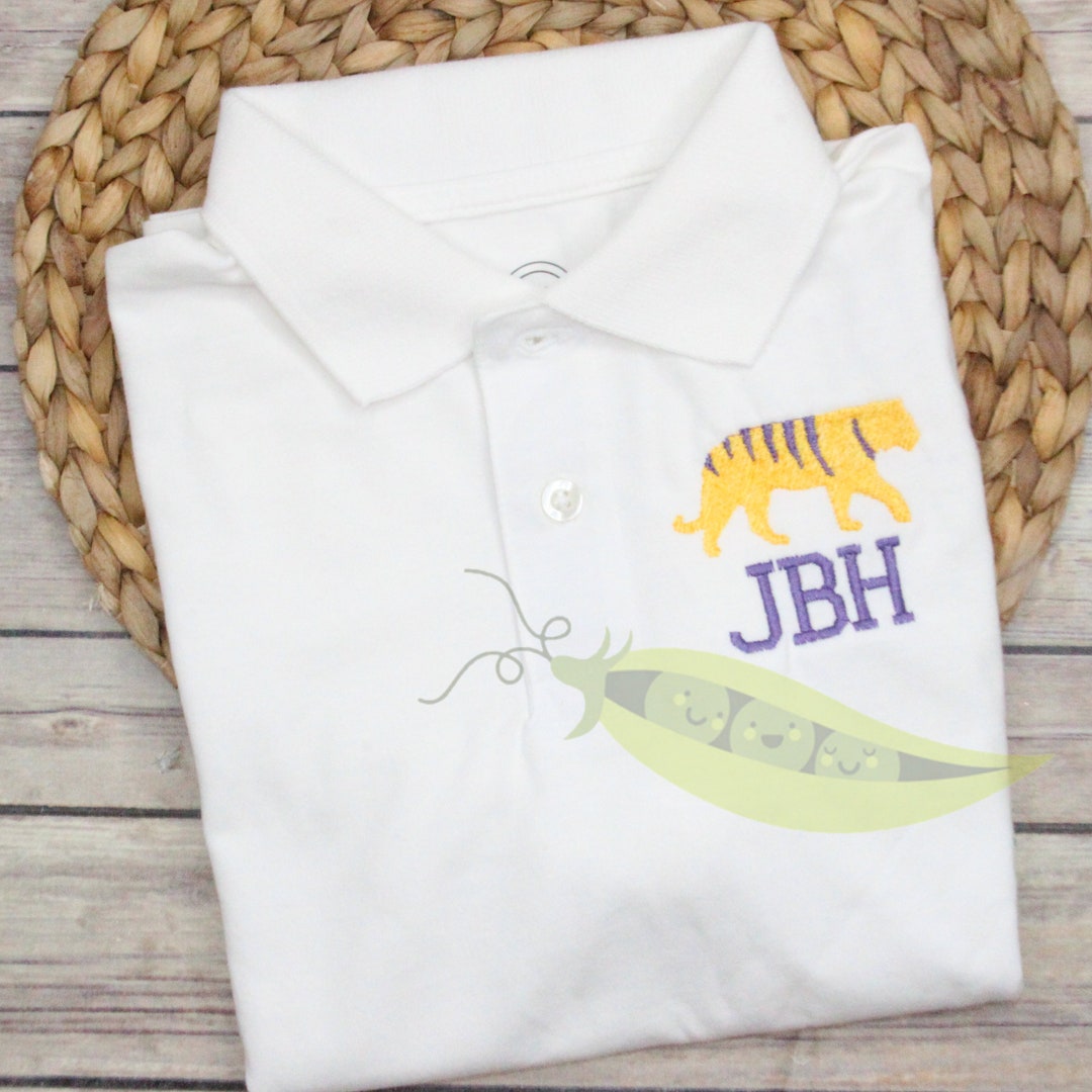 Tiger Polo Shirt, Boy Sports Collared Shirt, Simple Tiger Shirt - Etsy
