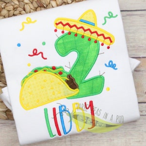 Fiesta Birthday Shirt, Taco Tuesday, ONE Birthday, TWOsday, TWO Shirt or Bodysuit, Pinata Birthday