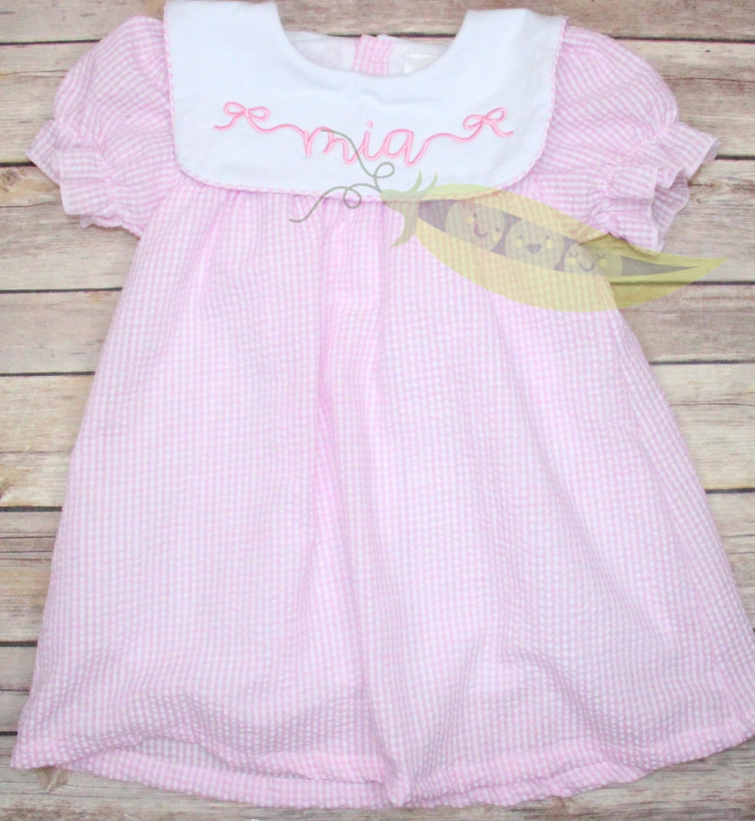 Rose Gingham Baby Set