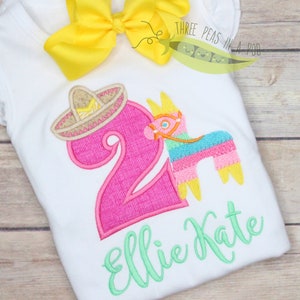 Fiesta Birthday Taco Tuesday ONE TWOsday TWO Shirt or Bodysuit Pinata Birthday