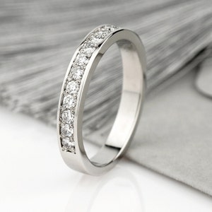 Platinum wedding sets for her hot sale