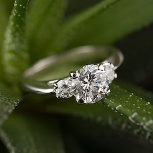 Moissanite engagement ring. Engagement rings. Moissanite jewelry. Bridal ring. Diamond engagement ring. Unique engagement ring.