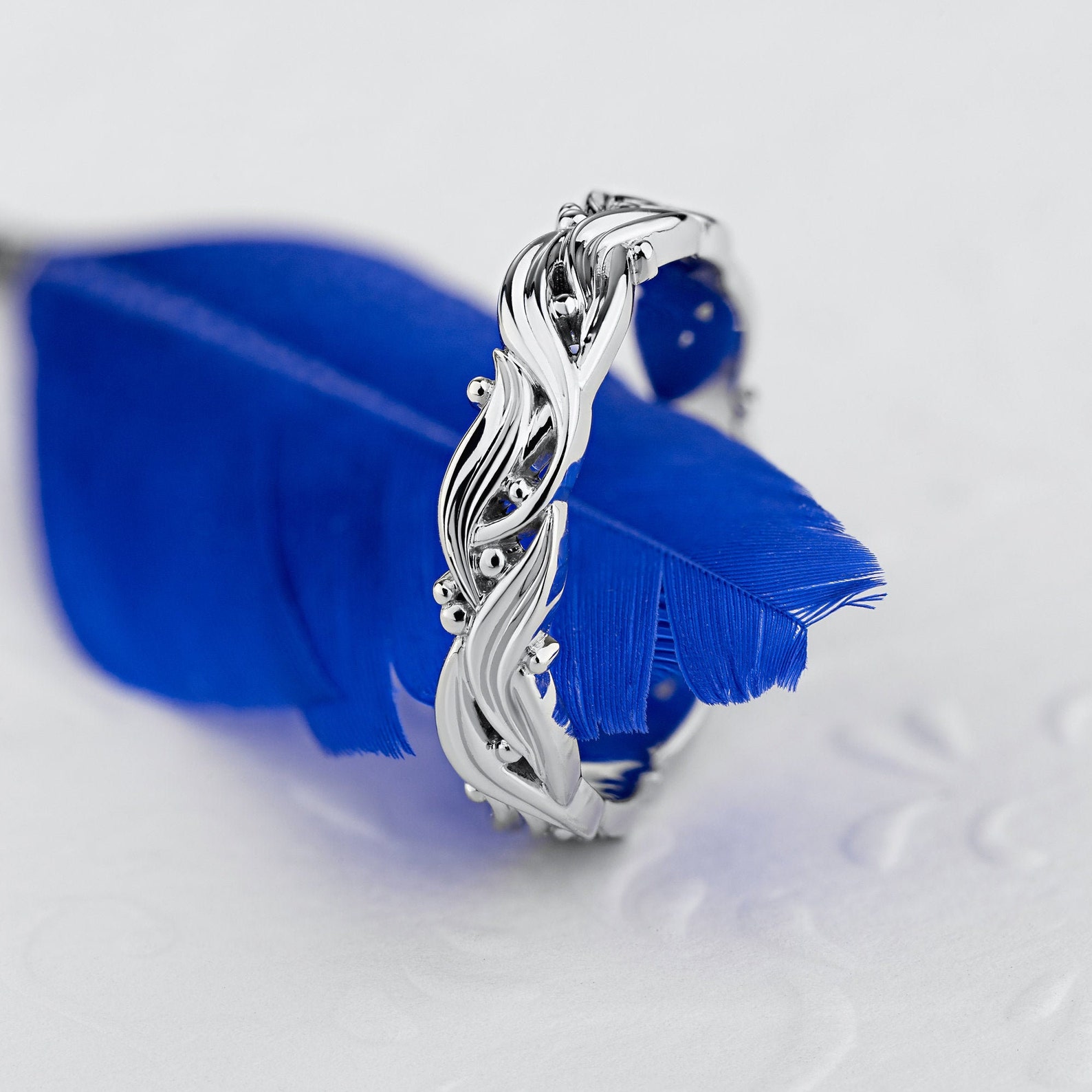 Unique Wedding Bands Set. Couple Wedding Bands. Gold Wedding Etsy