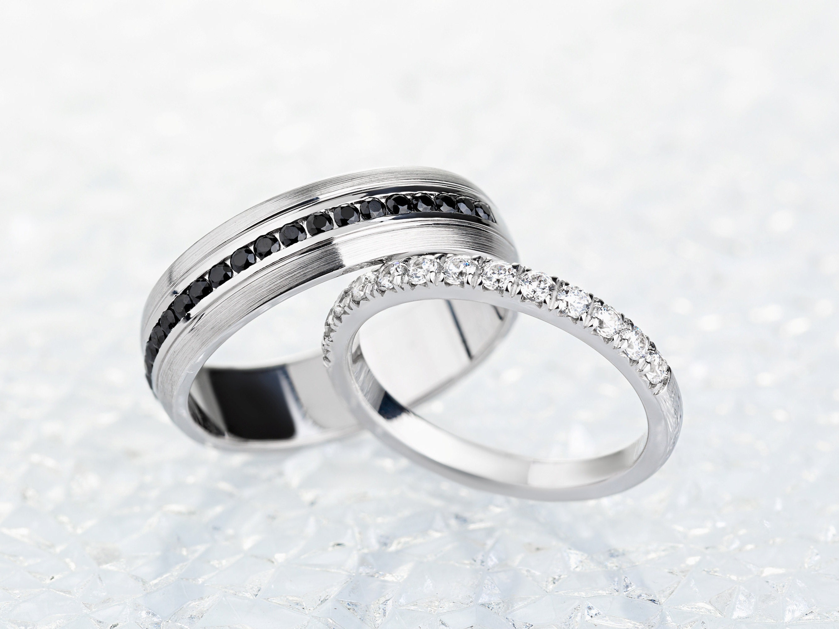 white gold wedding bands his and hers        <h3 class=