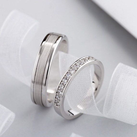 Mens Wedding Rings, Twig White Gold Rough Ring | Benati
