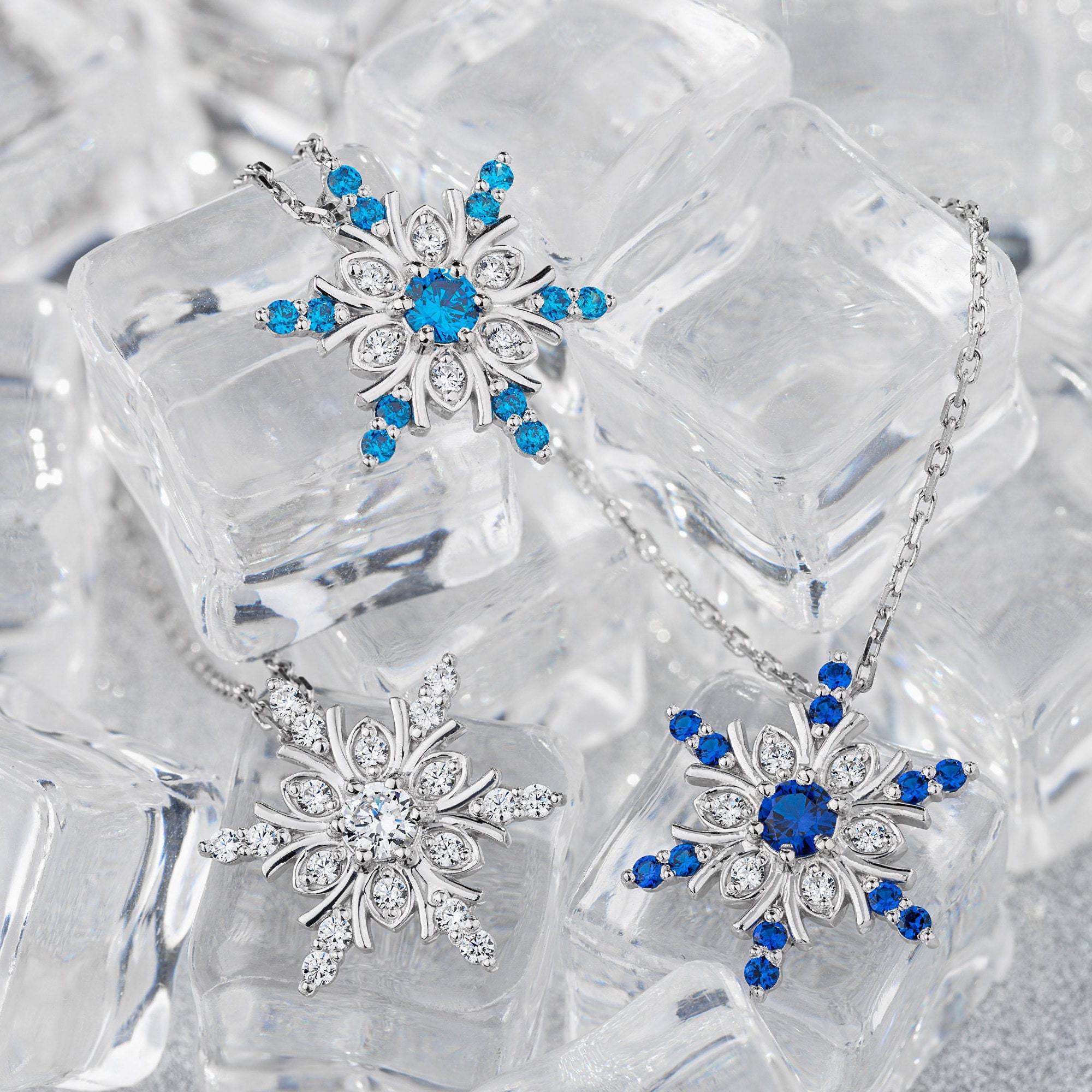 雪の結晶 スノーフレーク シルバー925 ペンダント ネックレス