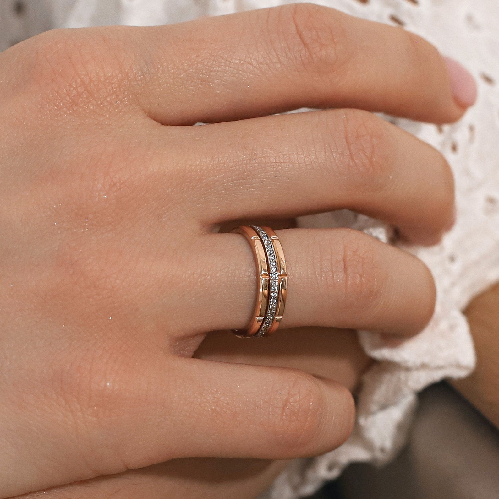 Unique Wedding Band Set. His and Hers Wedding Ring Sets. Etsy