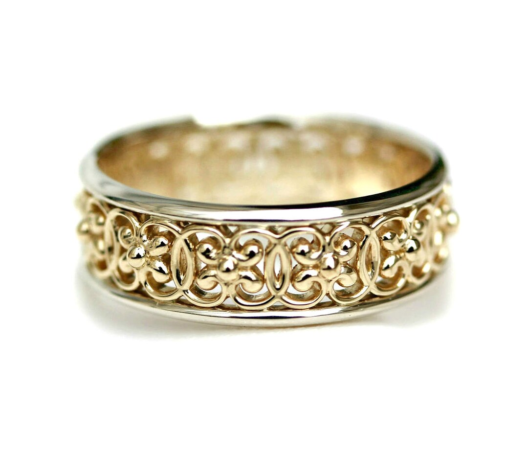 14k Gold Wedding Band Wedding Bands Women Wedding Band for Etsy