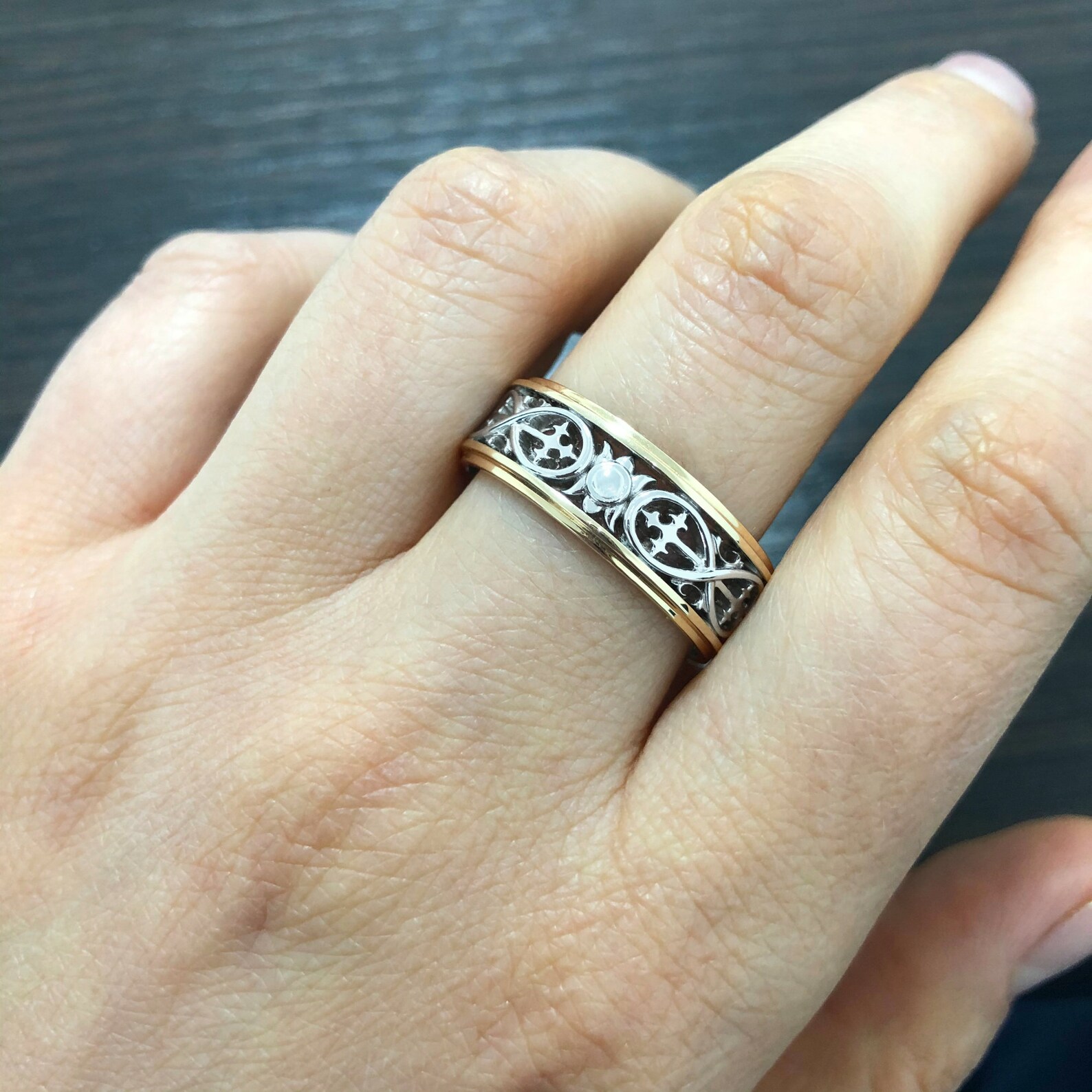 Matching Wedding Rings Set With Infinity Sign. Unique Wedding - Etsy