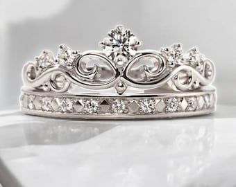 Conjunto de anillos de oro con Conjunto de anillos de - Main Image