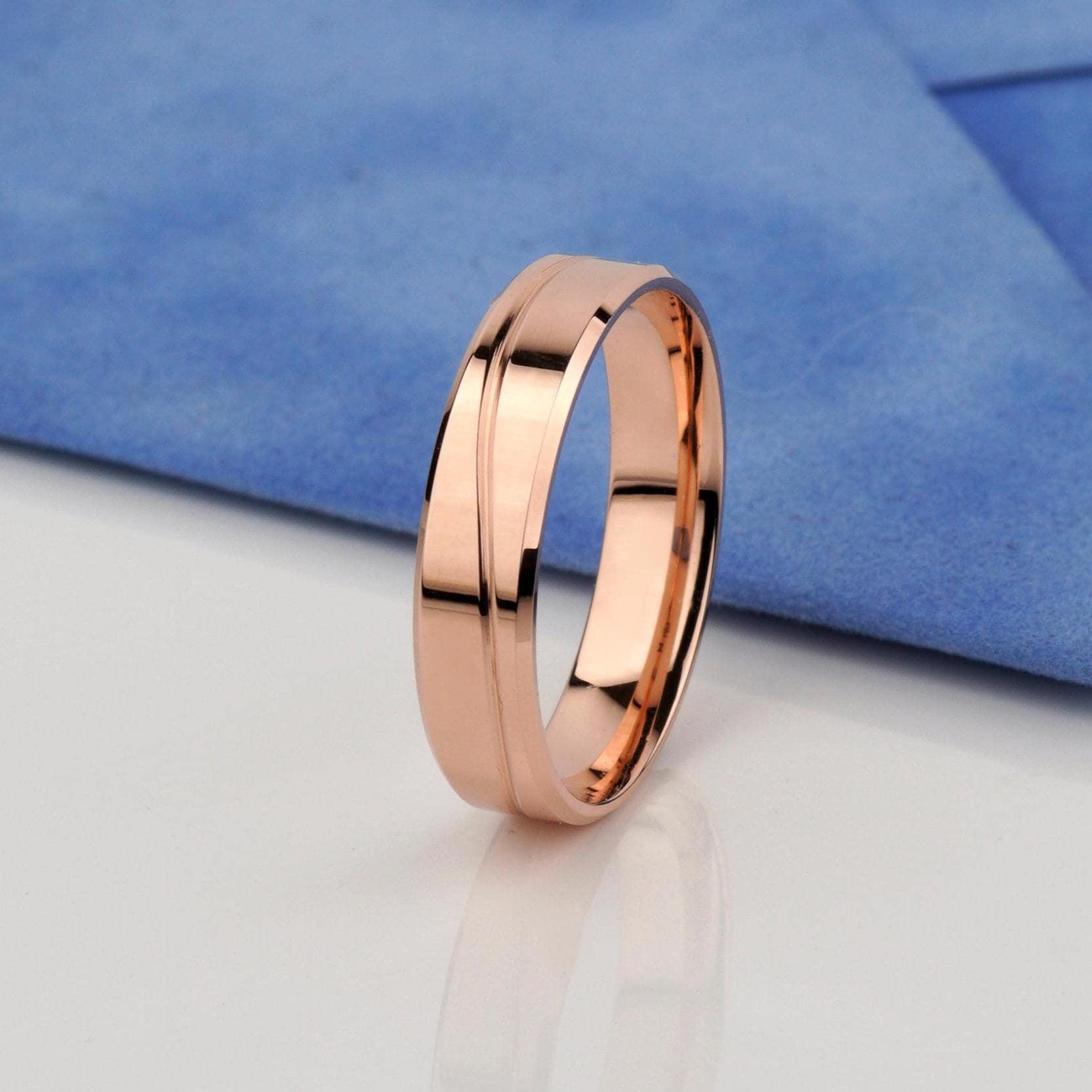 Solid Gold Wedding Rings 14k Solid Gold Wedding Rings Set. Matching Wedding Bands Rings for ...