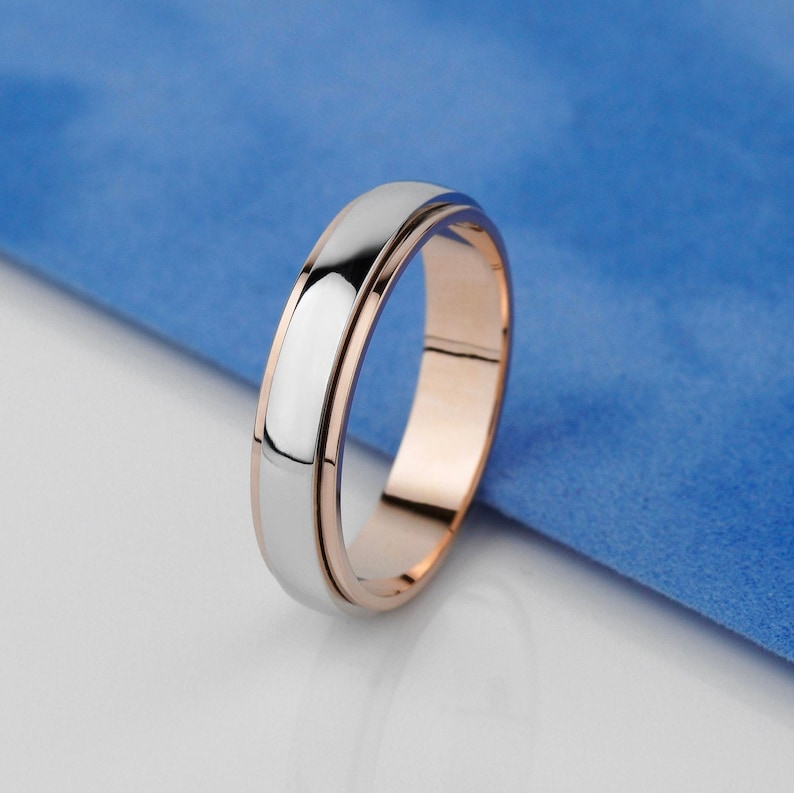 His and Hers Wedding Bands Set. Couple Wedding Rings. Matching Etsy